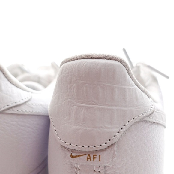 Nike Air Force One 1 Low \'07 Craft Triple White Croc CU4865-100 Mens Size 11 main image 5